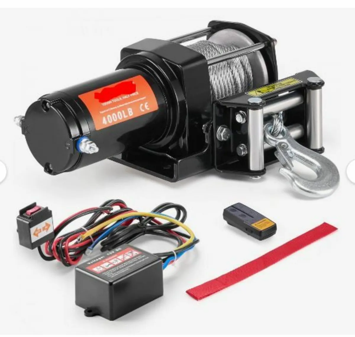 Electric Winch ATV UTV 1814.4 kg Steel - Image 3