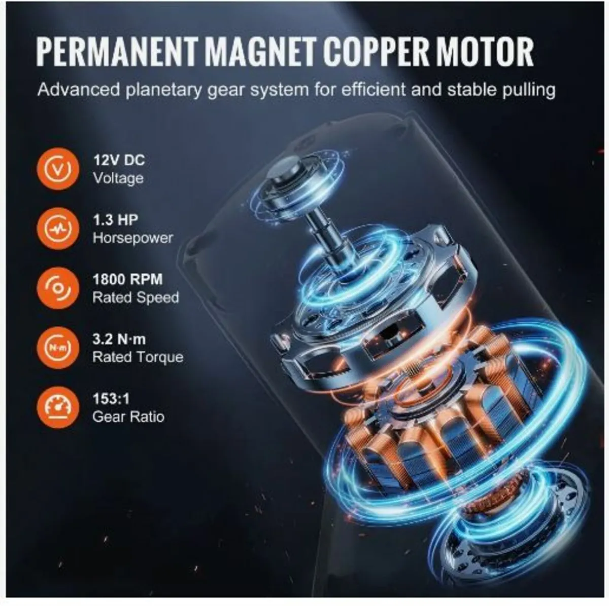 Electric Winch ATV UTV 1814.4 kg Steel - Image 4