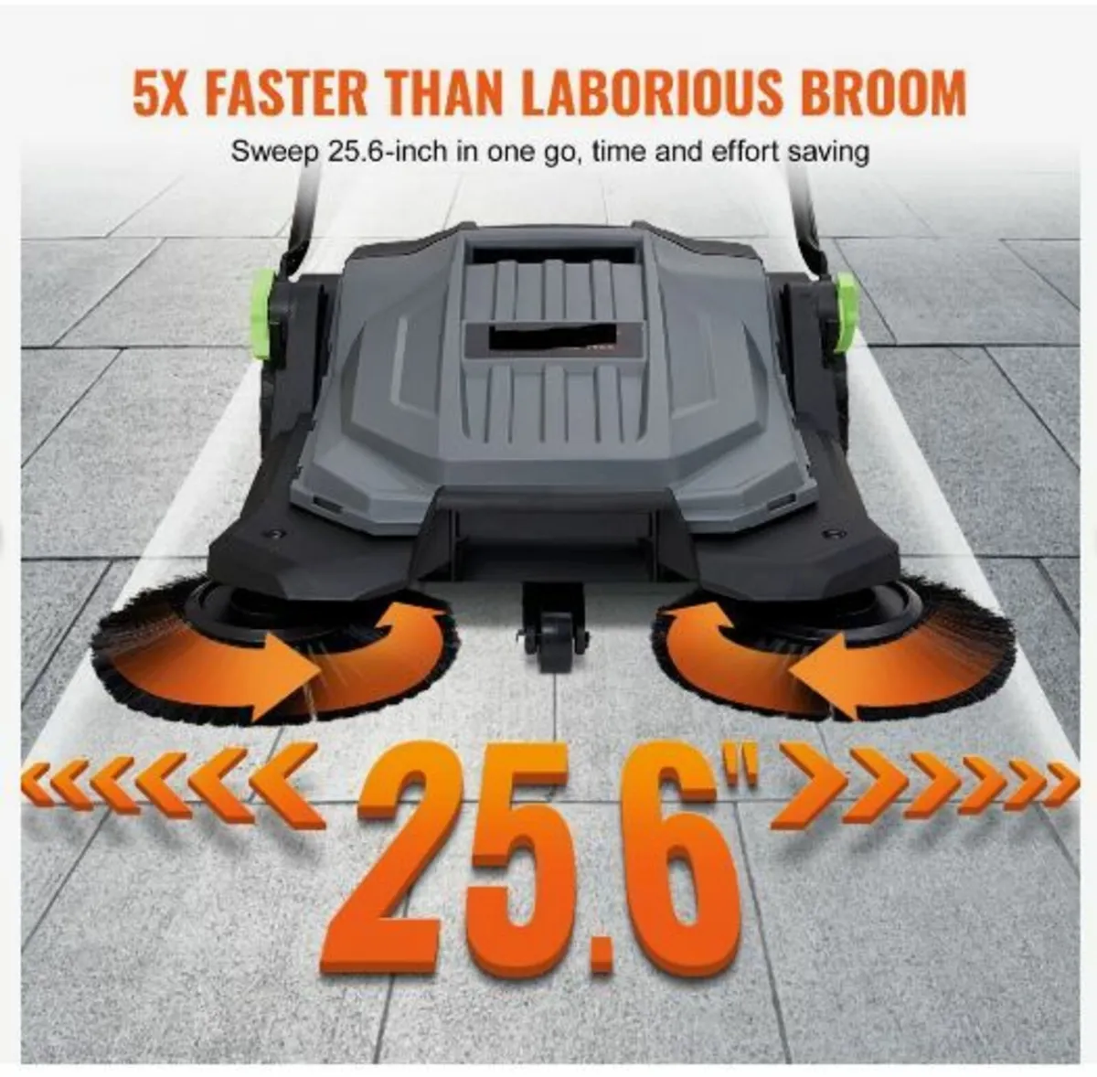 Walk-behind Hand Push Floor Sweeper, 65 cm - Image 3