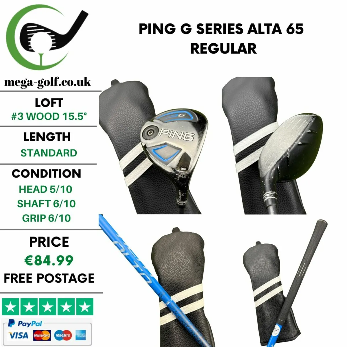 Ping G Series #3 Wood 15.5° / Alta 65 Regular - Image 1