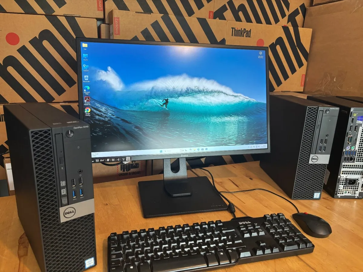 Dell Optiplex PC's-16Gb-24" Screen-Wifi-Windows 11 - Image 3