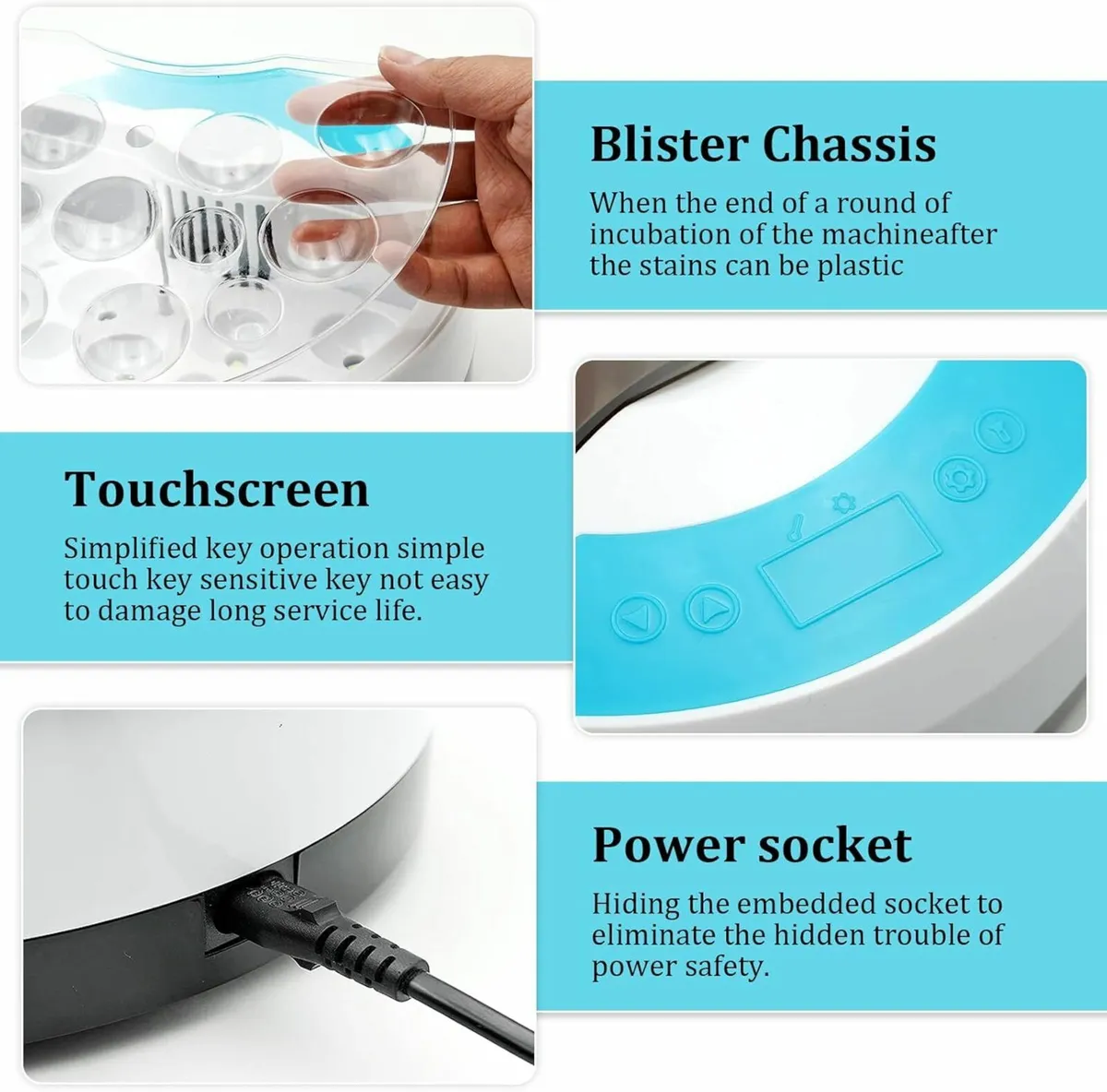 Automatic Egg Incubator 9+4 Bird Egg Hatcher - Image 3