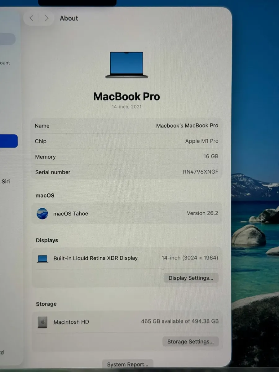 MacBook Pro 14" 2021 M1 Pro | 16GB | 512GB - Image 2