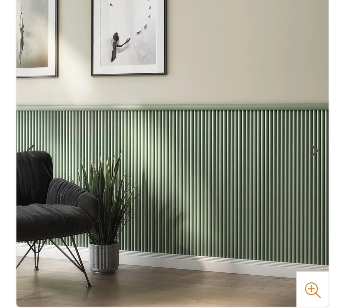 Unused Ribbed Wall Paneling +90cm x 4.2m - Image 1