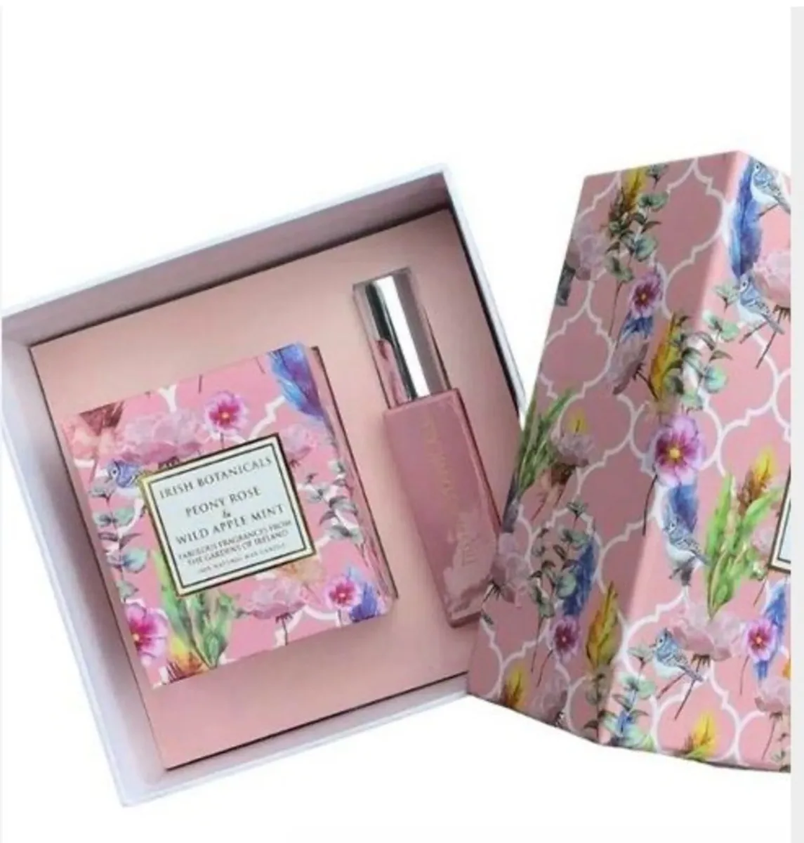 Peony Rose and Wild Apple Mint Wax Candle and Frag