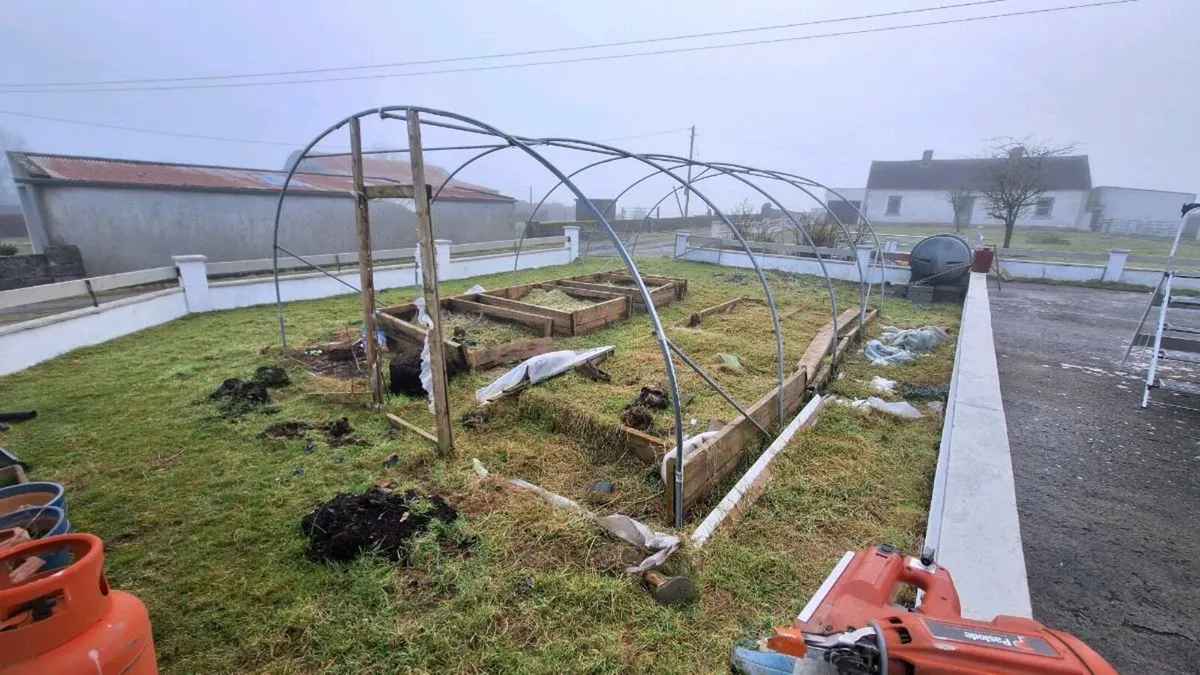 Polytunnel Galvanised FRAME ONLY - Image 1