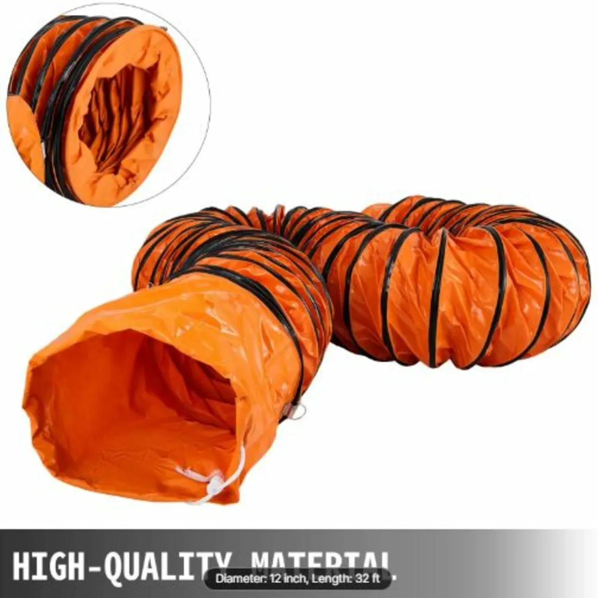 10 M/32ft PVC Flexible Duct Hosing for 300 MM/12 - Image 2