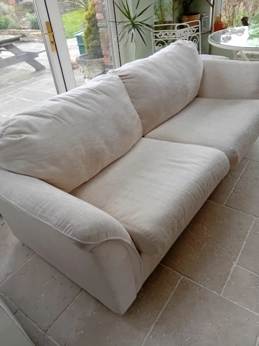Cream sofa bed