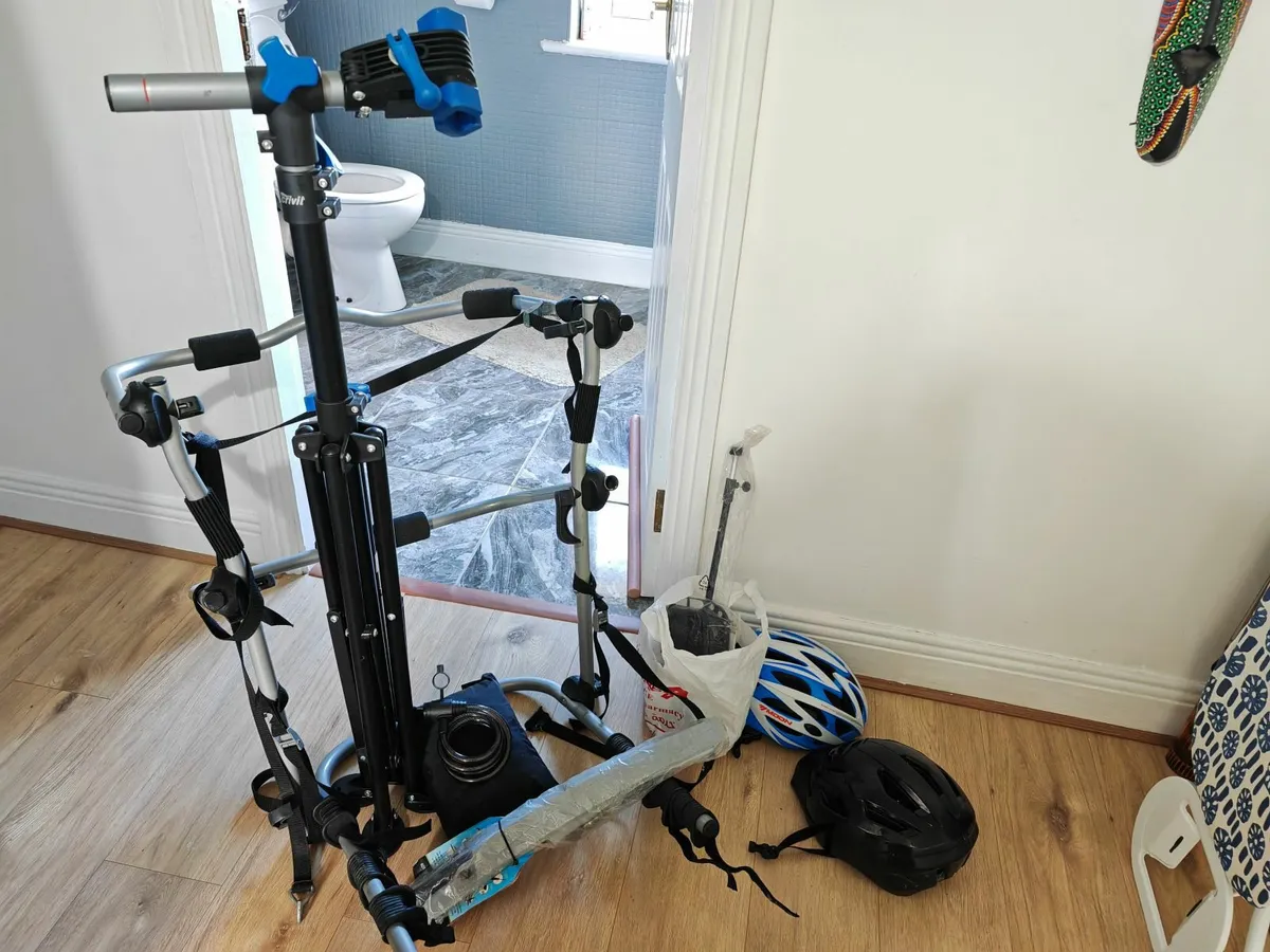 bike rack stand cover lock helmets mudguards