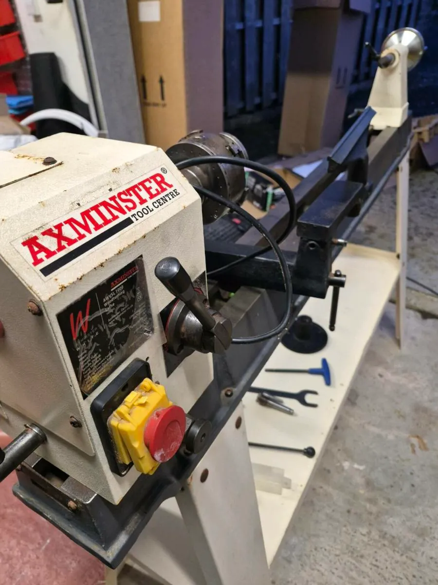 Axminster wood turning lathe - Image 4