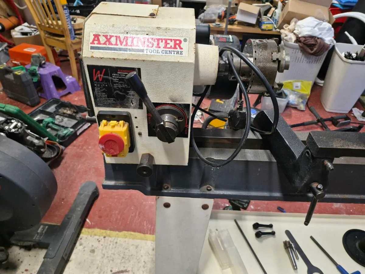 Axminster wood turning lathe - Image 2