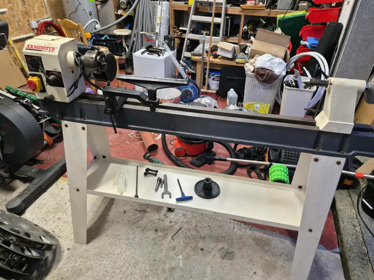 Axminster wood turning lathe - Image 1