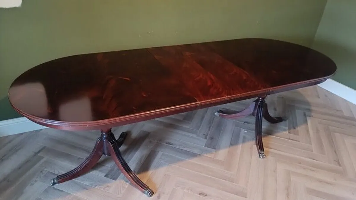 Mahogany Dining Chairs & Table - Image 1