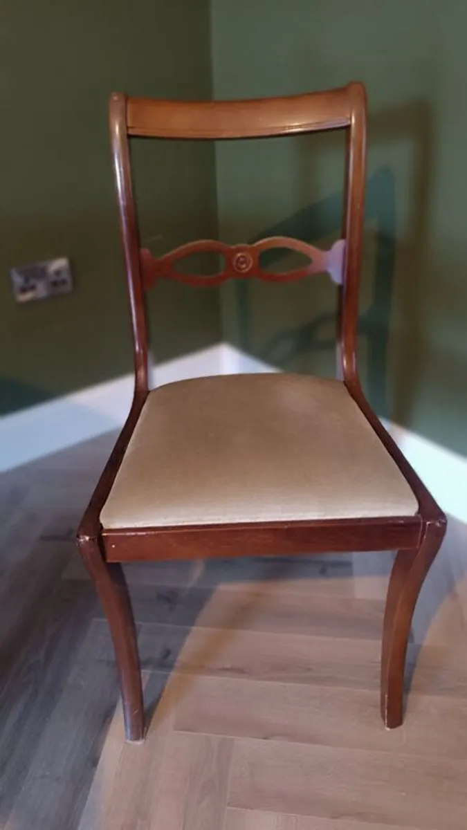 Mahogany Dining Chairs & Table - Image 4