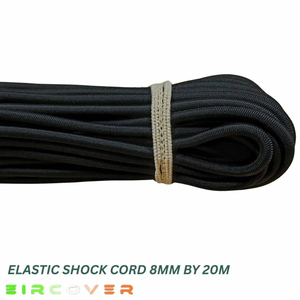 Elastic bungee shock cord 8mm / 20m - Black - Image 2