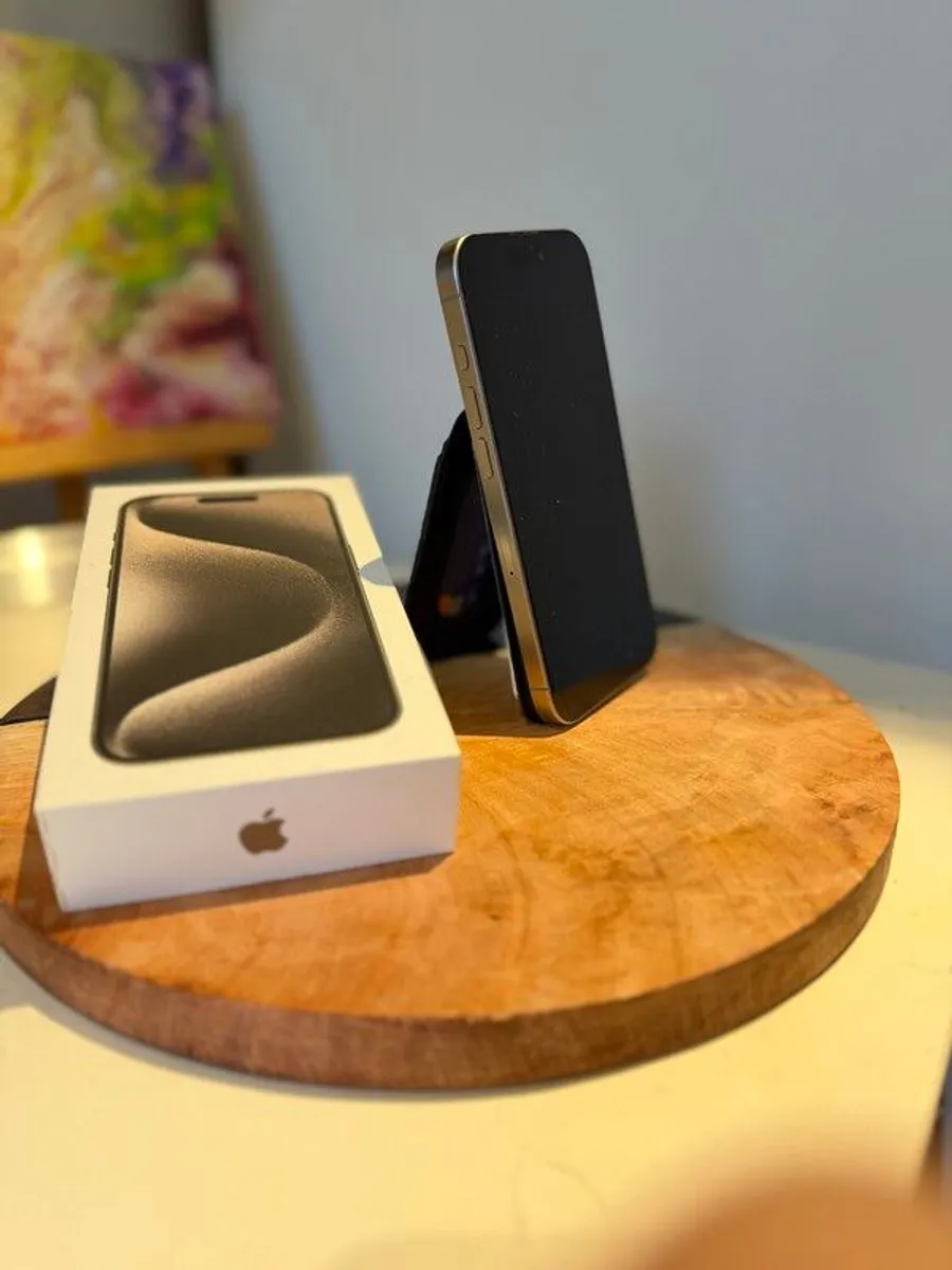 iPhone 15 Pro 128GB  Titanium Mint condition - Image 1