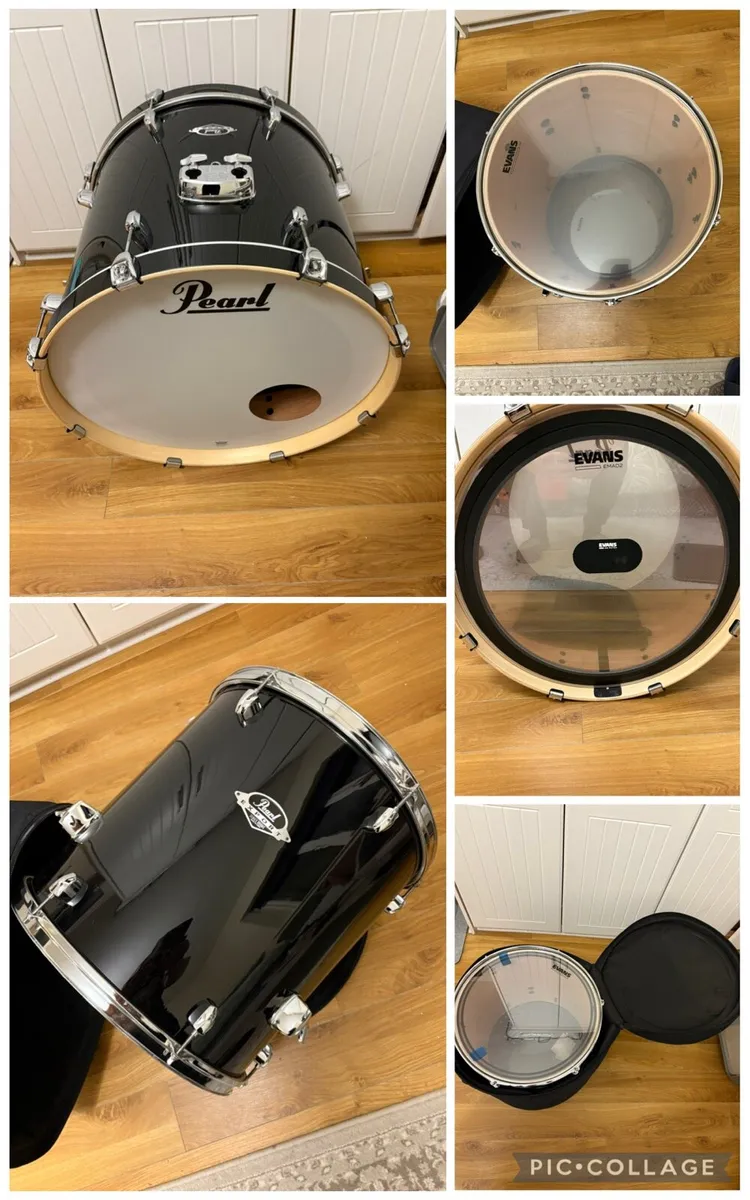 Pearl Export,cymbals,hardware,cases and mics, - Image 3