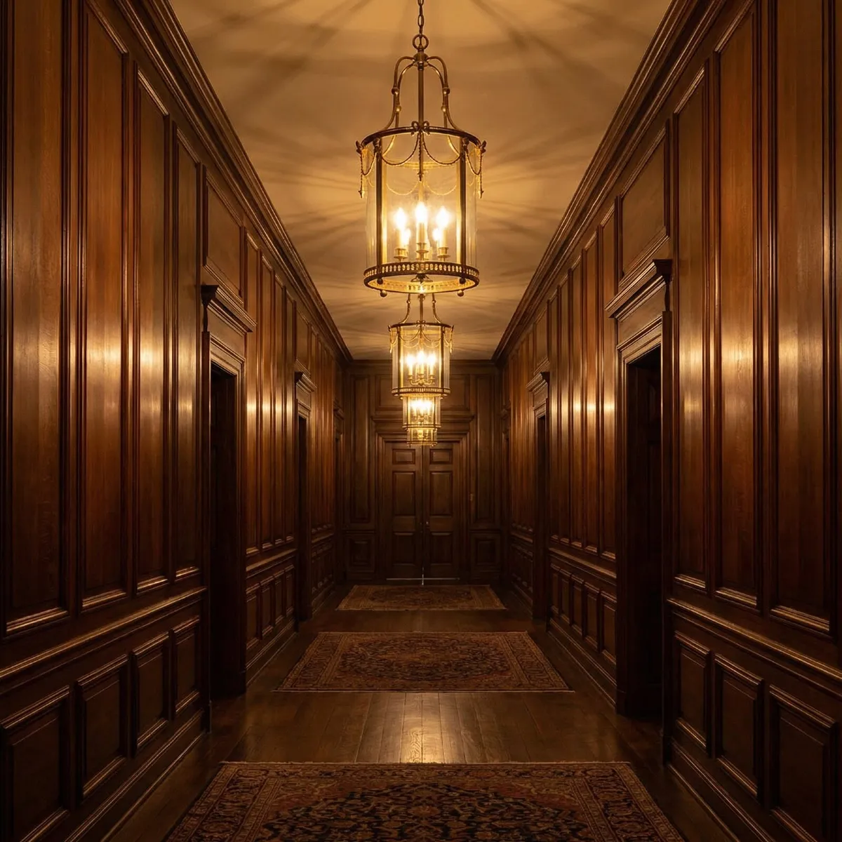 Good quality solid brass hand made lantern - Image 4