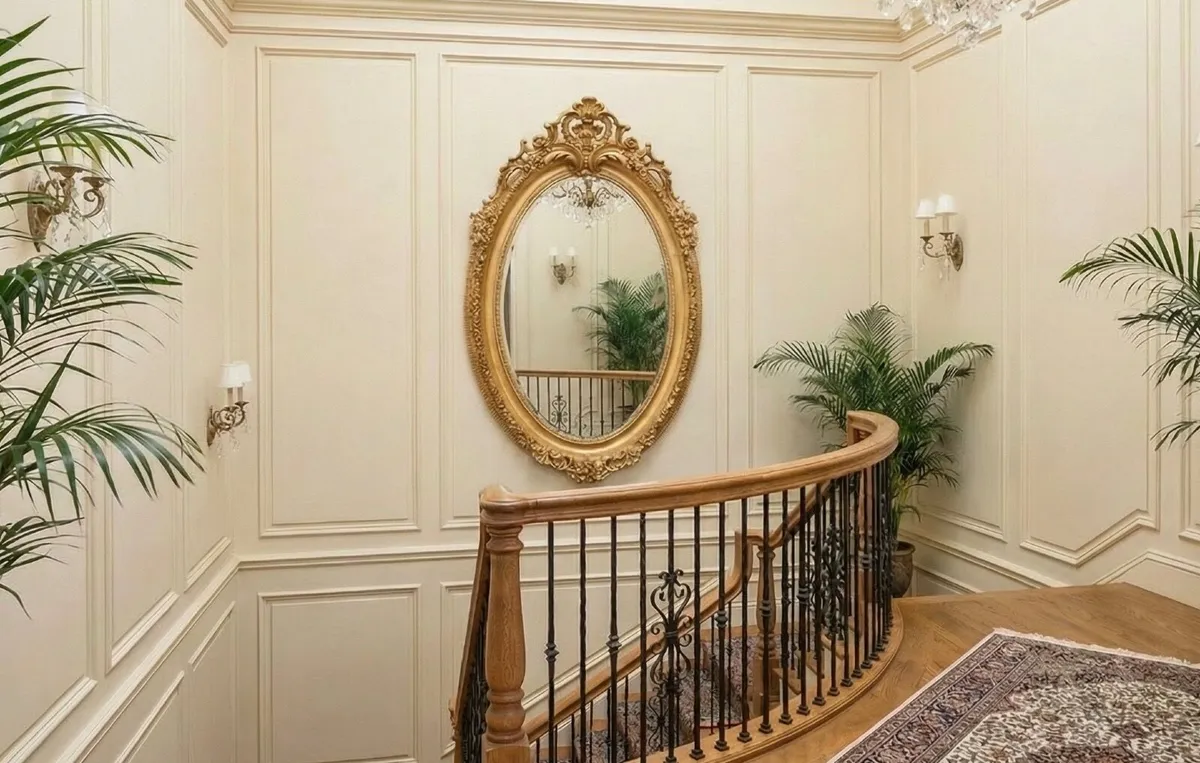 Fabulous very large oval mirror - Image 1