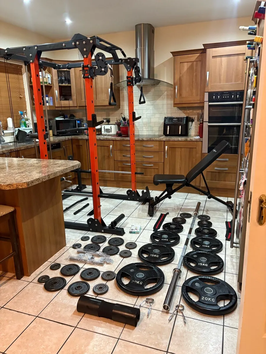 UNBELIEVABLE GYM DUAL CABLE RACK WEIGHT SET UP!!! - Image 1