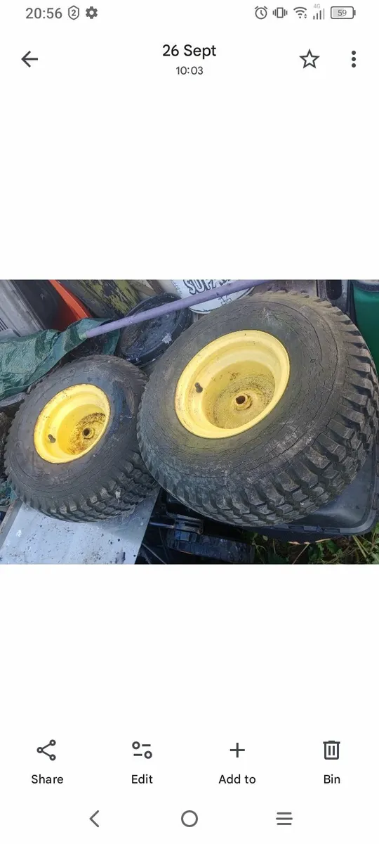 Lawnmower tyres - Image 2