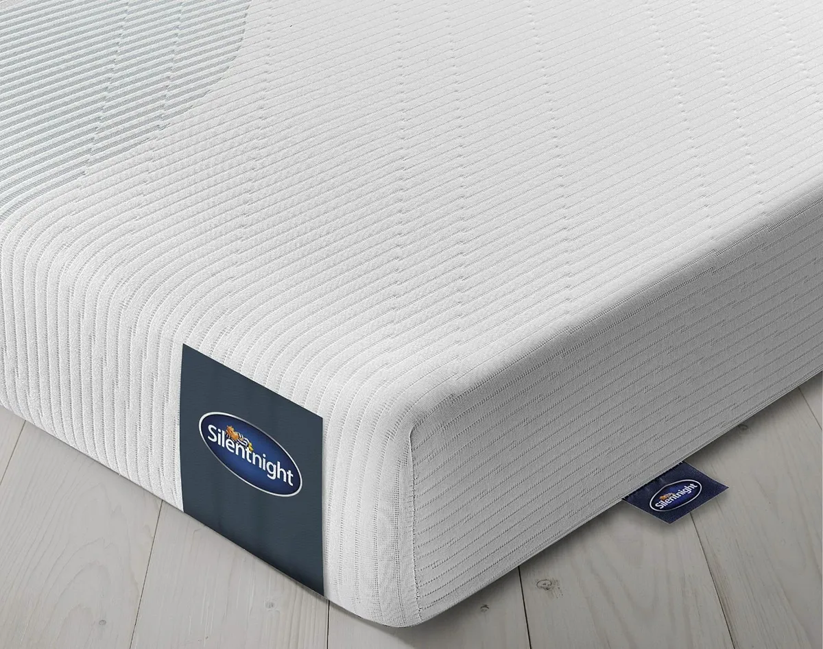 Memory Foam Rolled Mattress White 120x190cm - Image 1
