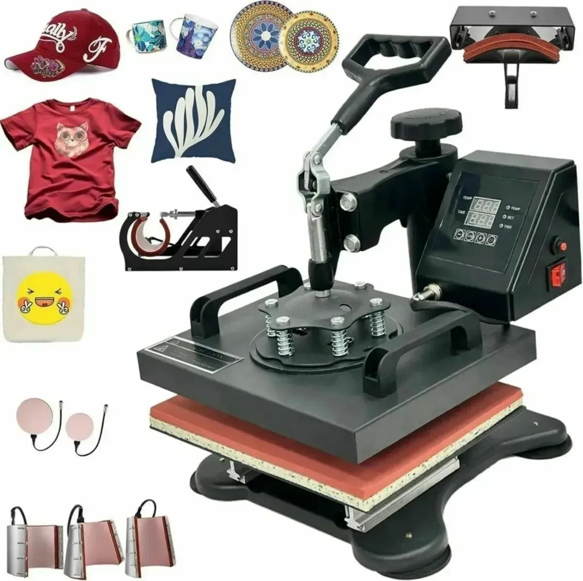 8-in-1 Heat Press Machine 38×38cm T-Shirt Press - Image 1