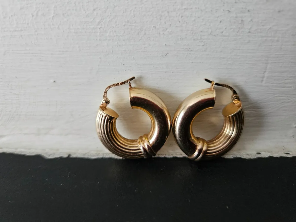 Gold Hoop Earrings - Image 4