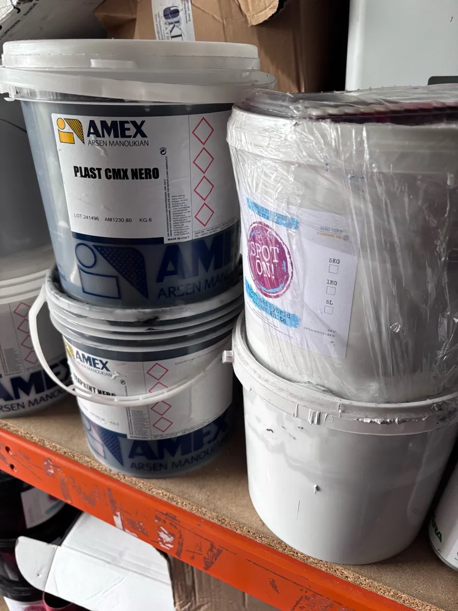 Plastisol ink New 5kg x 10 tubs black and white - Image 2