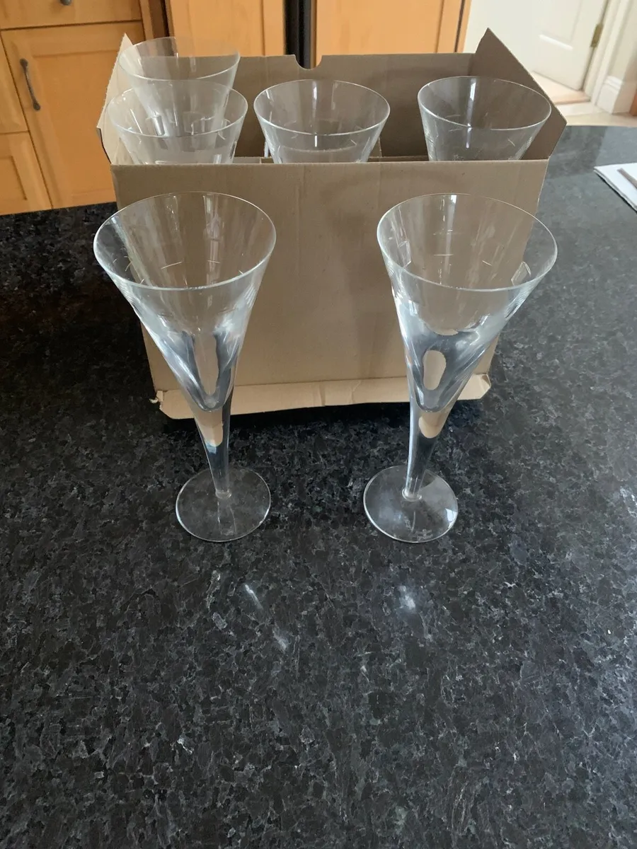 Waterford cut wine glasses John Rocha -6- - Image 3