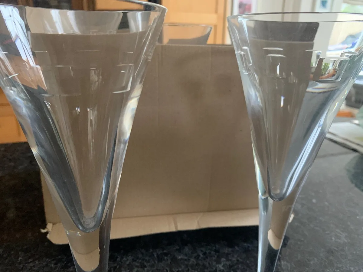 Waterford cut wine glasses John Rocha -6- - Image 4