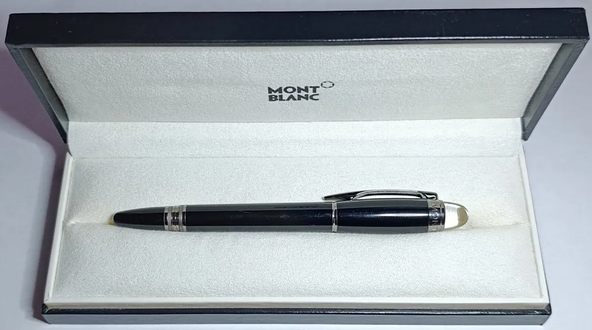 MontBlanc StarWalker Black Resin Platinum Pen. - Image 4