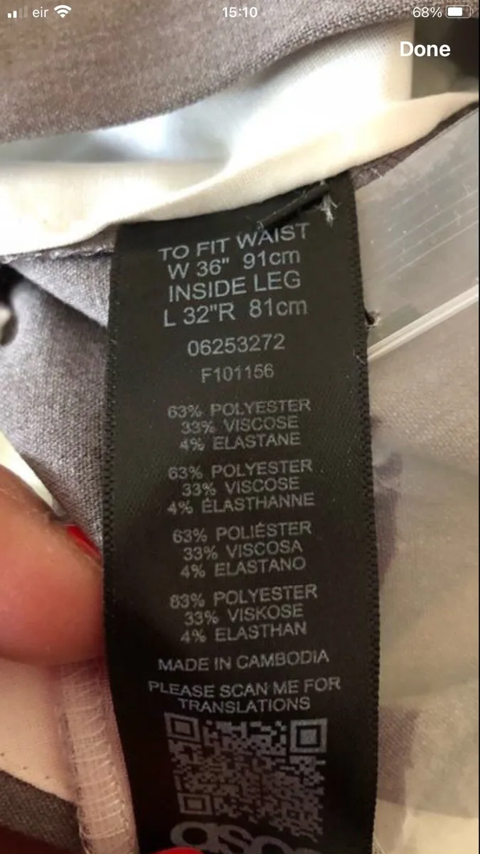 Mens BNWT trousers W36” x L32” €15 - Image 3