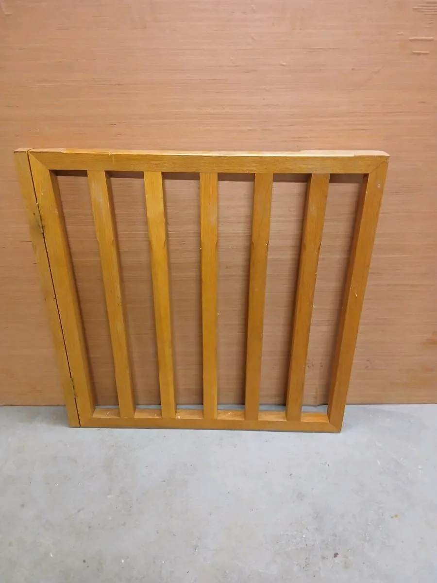 White oak stair gate