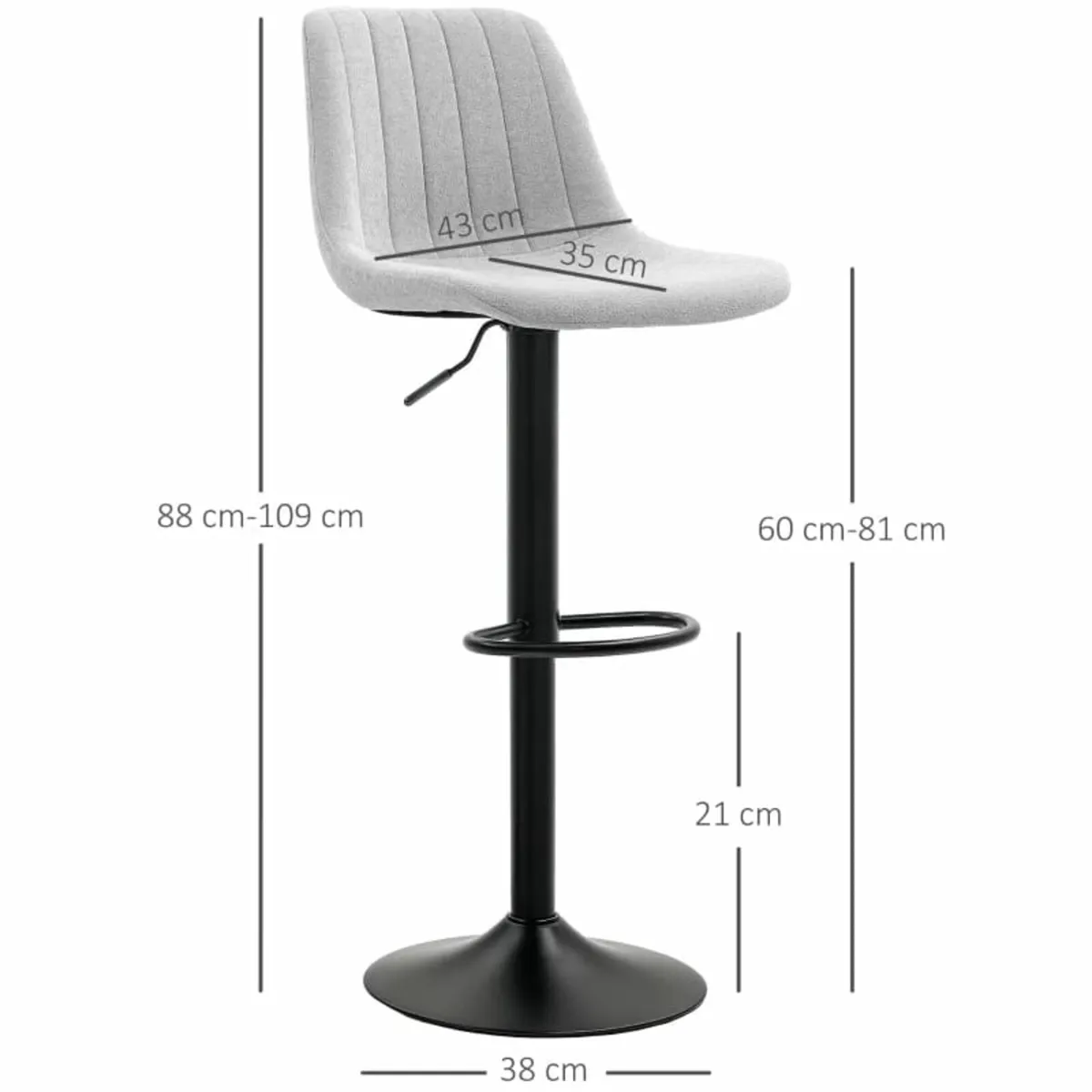 Modern One Seater Sofa for Living Room, Linen Fabr - Image 4