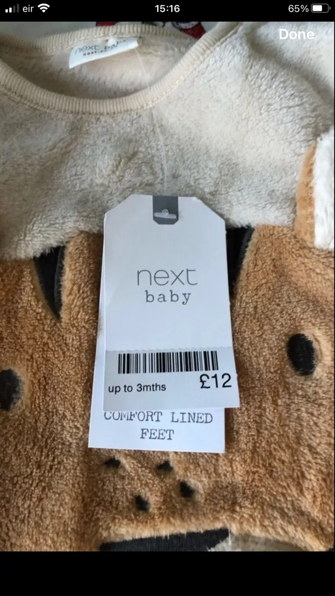 Boys BNWT sleeping suit 0/3 mths €6 - Image 3
