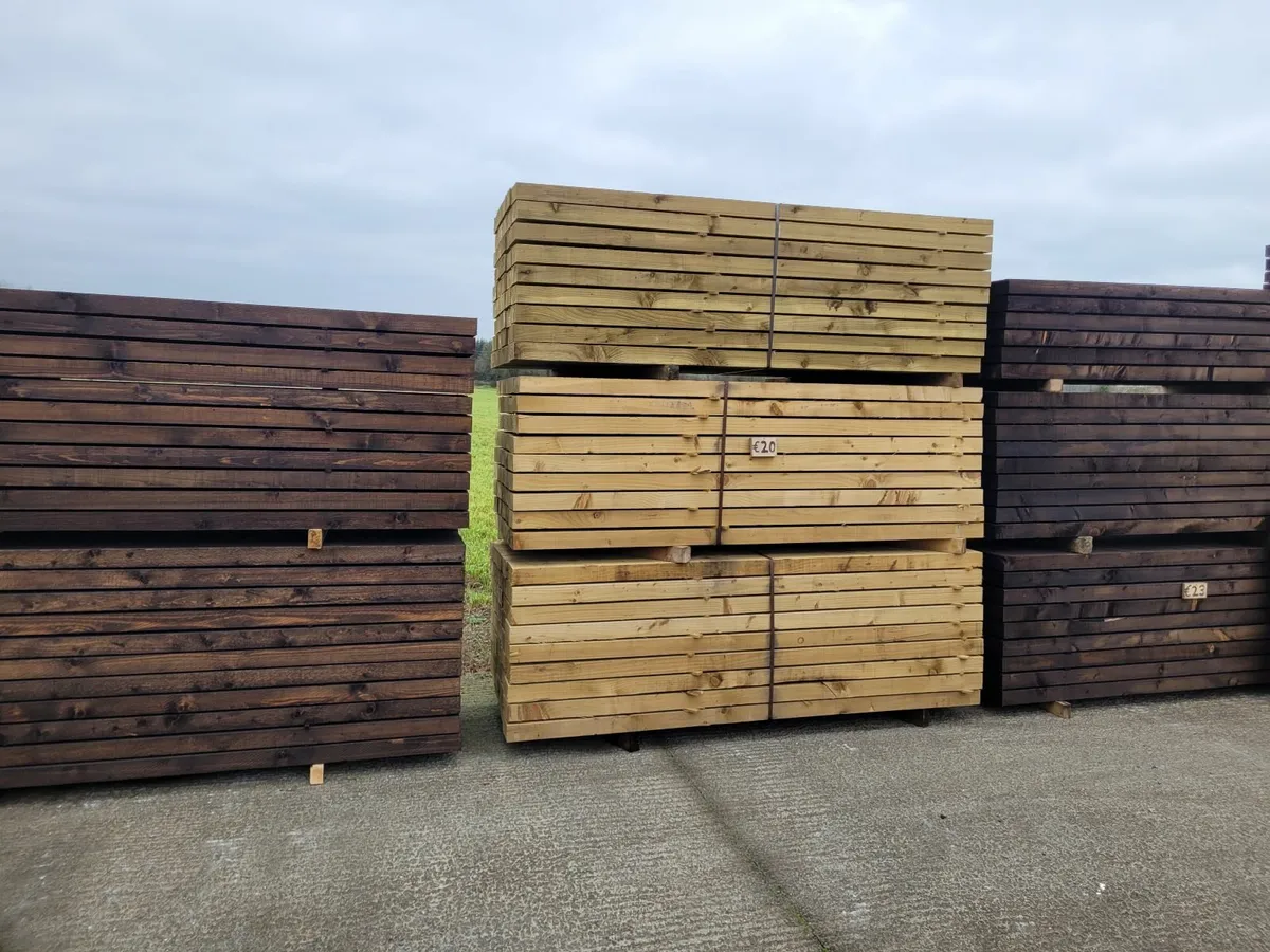 Railway sleepers / Pressure treated - Image 1