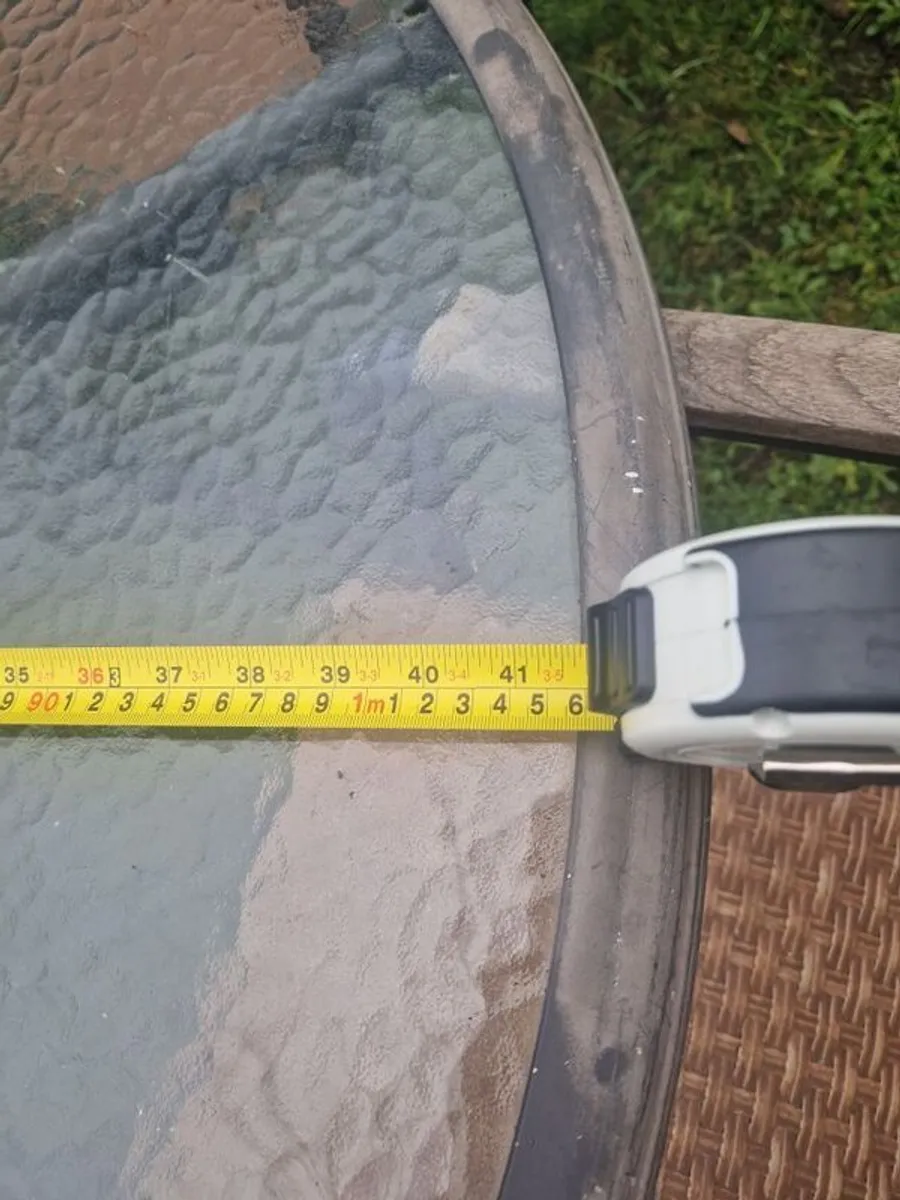 Garden Glass Table and Chairs. - Image 2