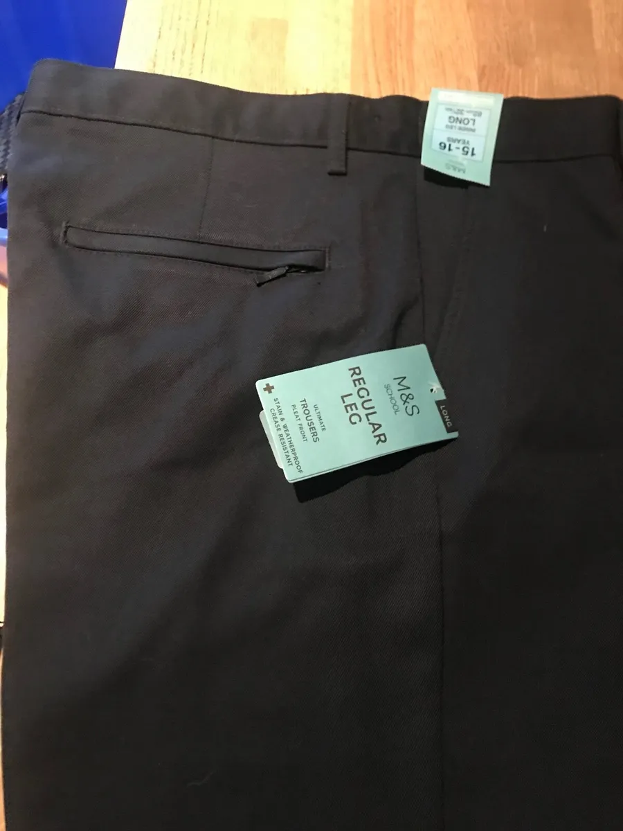 Boys navy school trousers - Image 1