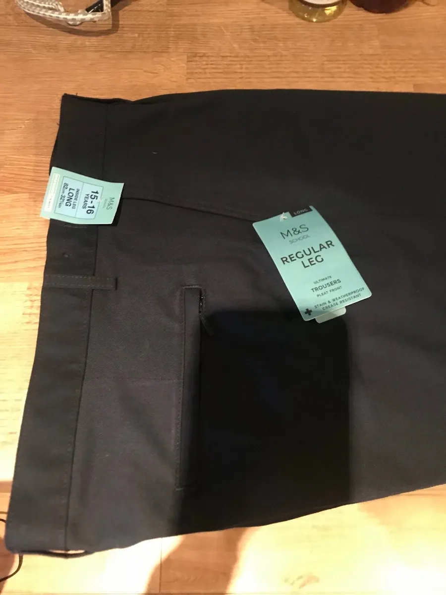 Boys navy school trousers - Image 2