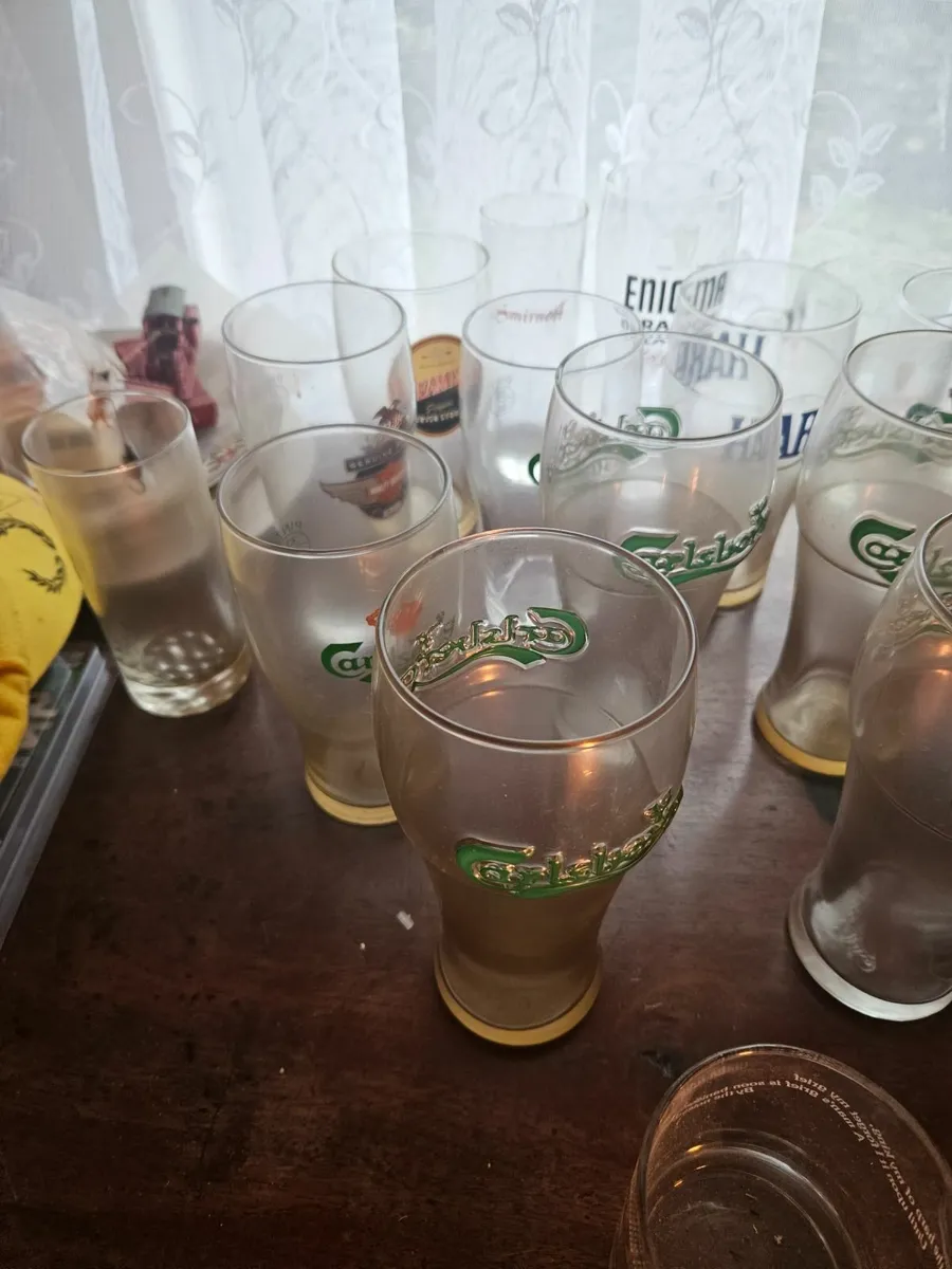 Guinness Beamish Carlsberg Harp Pint Glasses - Image 2