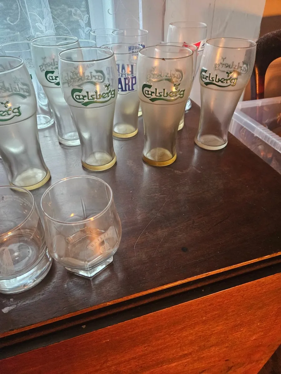 Guinness Beamish Carlsberg Harp Pint Glasses - Image 4