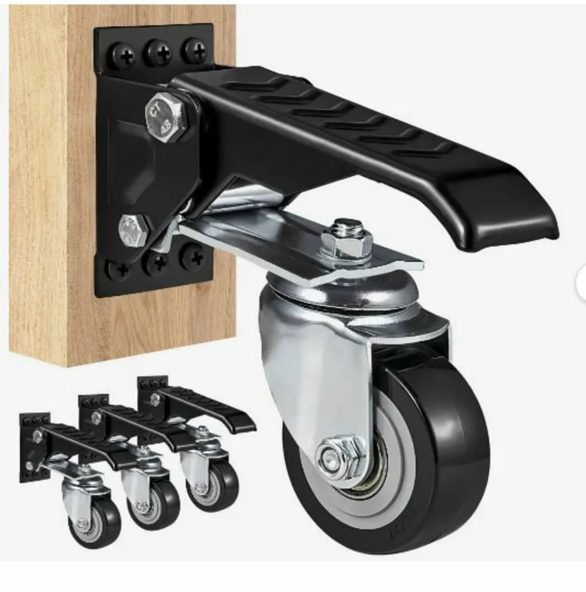 Workbench Caster Wheels, 74.8kg Load Capacity - Image 1