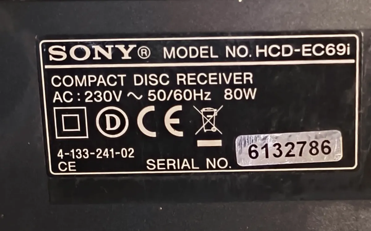 Sony Mini Hi-Fi Stereo System iPod, Dock, CD, tune - Image 3