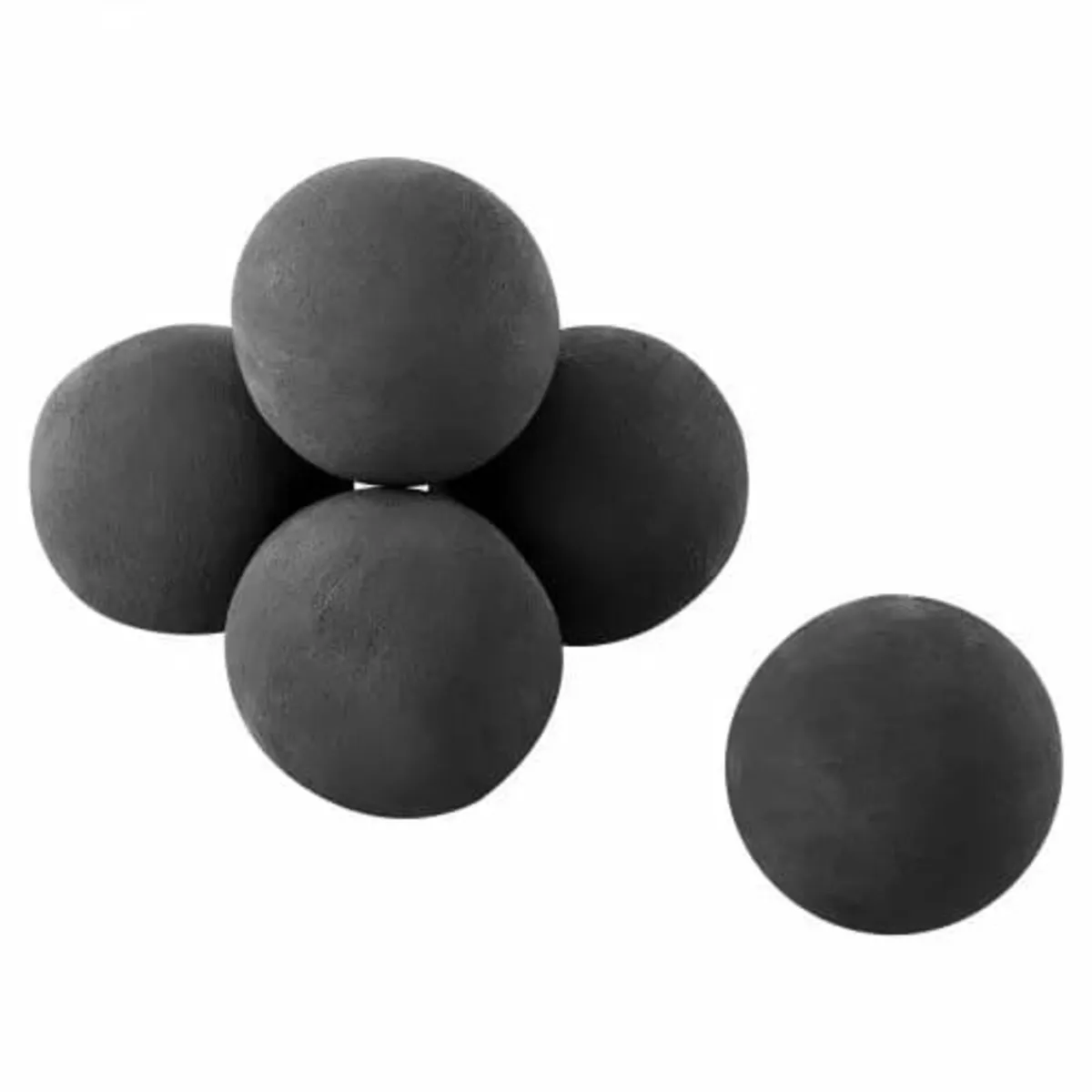 12.5 cm 6 Pcs Ceramic Fire Balls Round Fire Stones - Image 1