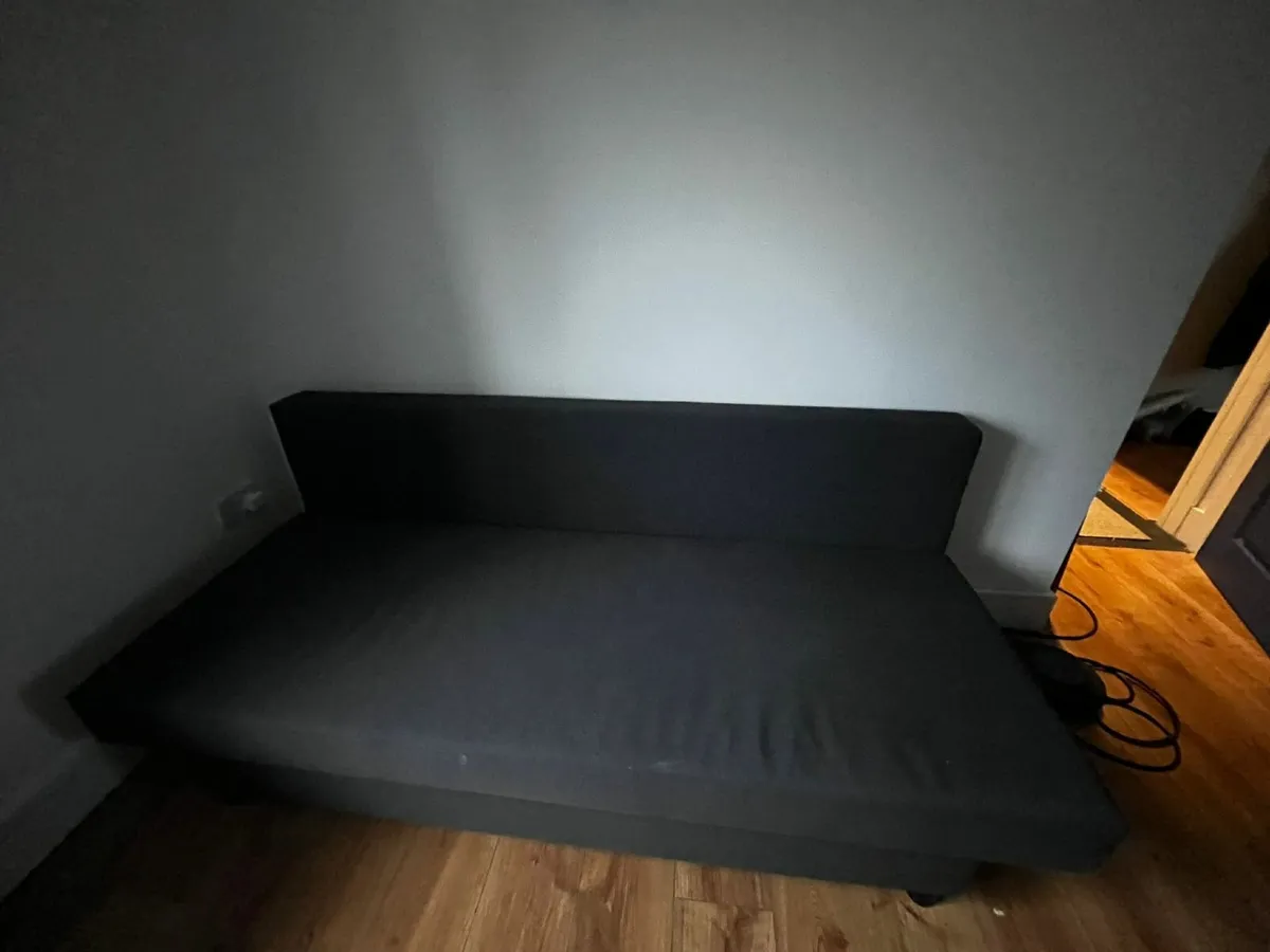 3-seater sofa bed (Grey) - Image 1