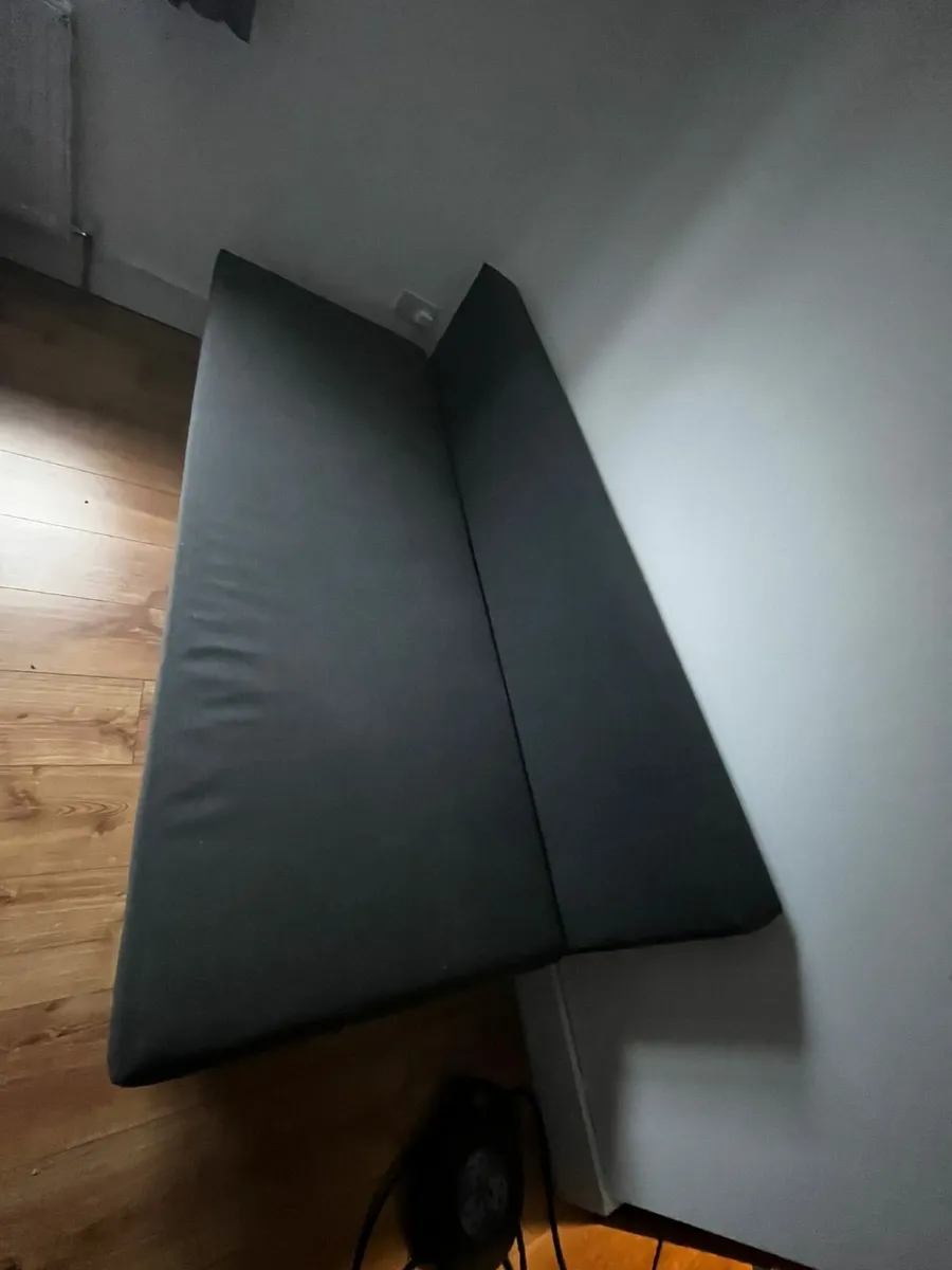 3-seater sofa bed (Grey) - Image 2