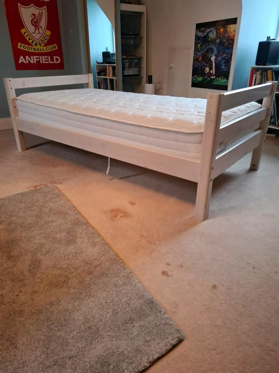 Flexa Bed Single - White & Unused Matress - Image 2