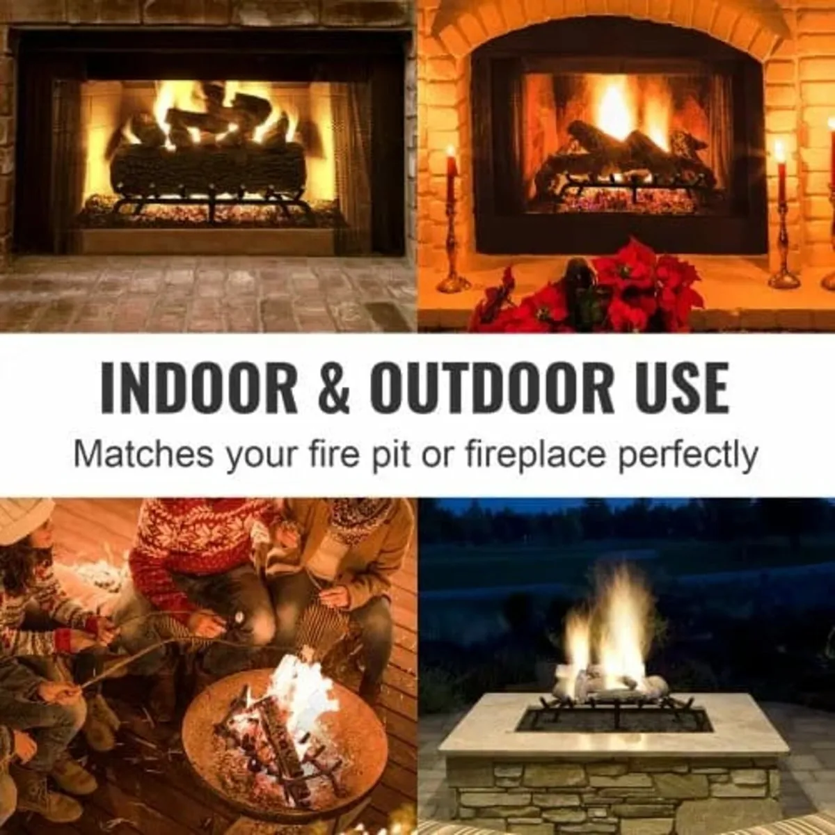 Fireplace Log Grate, 30 inch Heavy Duty Fireplace - Image 4