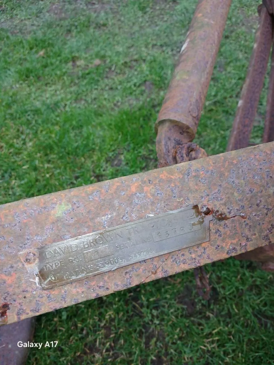 David Brown Single Furrow Plough – Vintage - Image 2